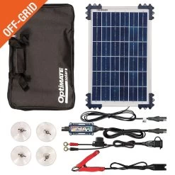 OptiMate Solar Duo 10W Travel Kit -ProBike Outlet Store OptiMate Solar Panel 10W Kit TM522 D1TK im1 orange corner 50490.1700230784