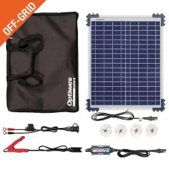 OptiMate Solar Duo 20W Travel Kit -ProBike Outlet Store OptiMate Solar Panel 20W Kit TM522 D2TK im1 orange corner 43873.1700230785